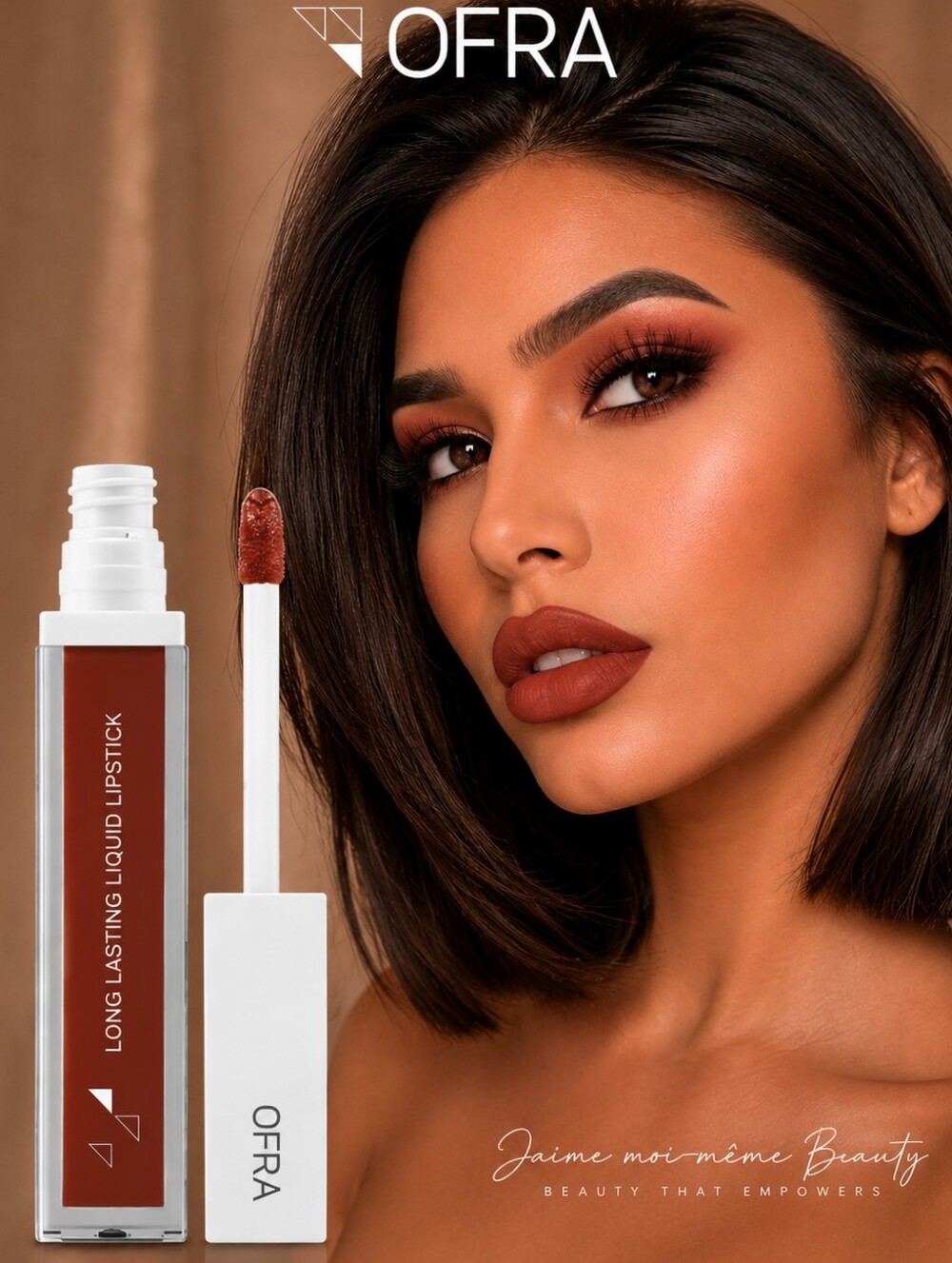 OFRA Matte Liquid Lipstick in Canyon- Nude Terracotta